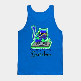 Techno Cat from Barcelona - Catsondrugs.com Techno Party Ibiza Rave Dance Underground Festival Spring Break  Berlin Good Vibes Trance Dance technofashion technomusic housemusic Tank Top